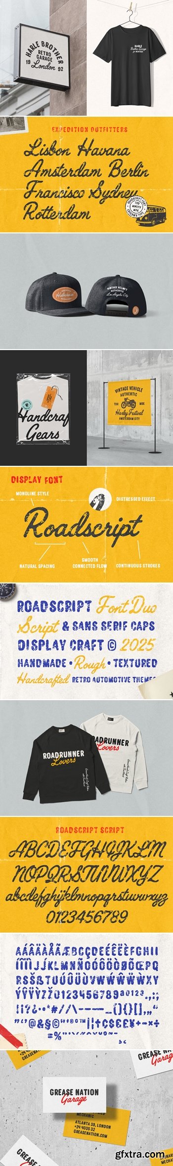 CreativeMarket - Roadscript – Retro Font Duo