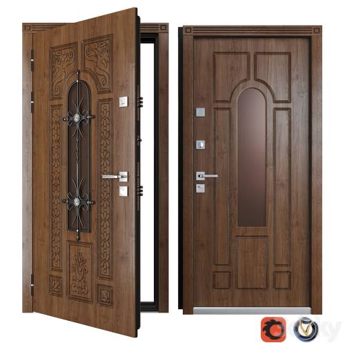 '3dsky Pro - Entrance metal door of Vezha 4 3d (Your Frame)'