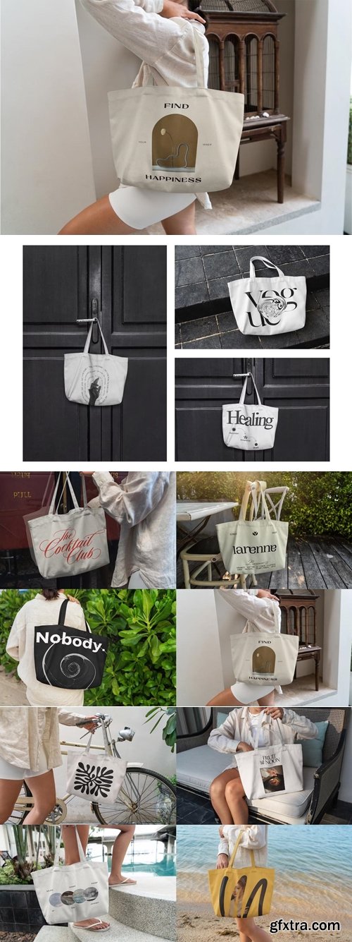 MockupCloud - Tote Bag Wide Style Vol 2