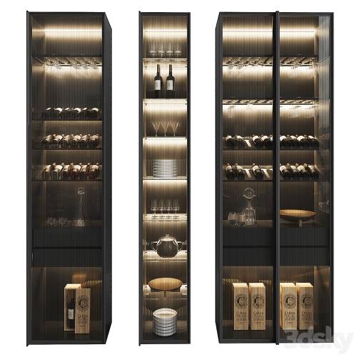 '3dsky Pro - Set of Display Cases of Different Widths 3'