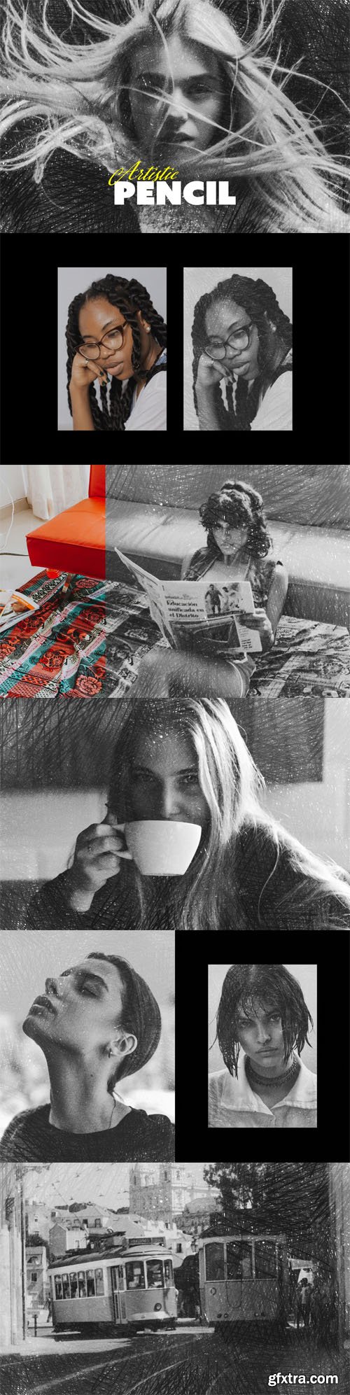 Artistic Pencil Photo Effect for Photoshop