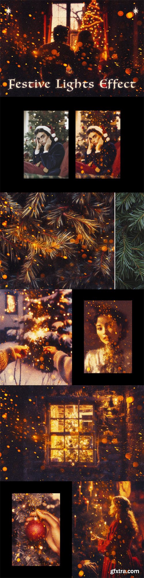 Festive Lights Photo Effect for Photoshop