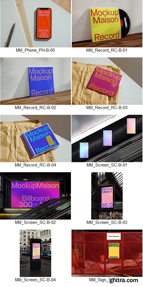 Mockup Maison - B Collection &ndash; 51 Mockups $190