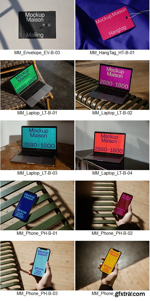 Mockup Maison - B Collection &ndash; 51 Mockups $190