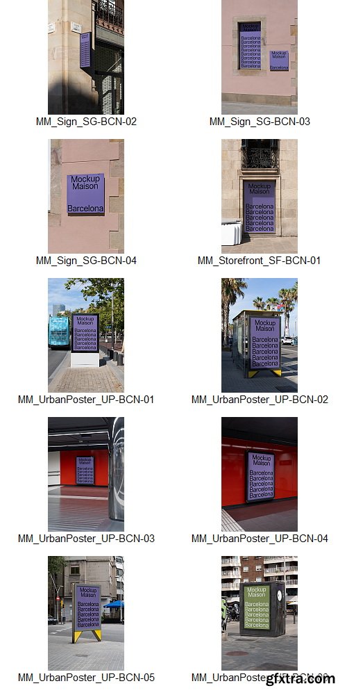 Mockup Maison - Barcelona Collection &ndash; 62 Mockups $280