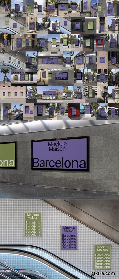 Mockup Maison - Barcelona Collection &ndash; 62 Mockups $280