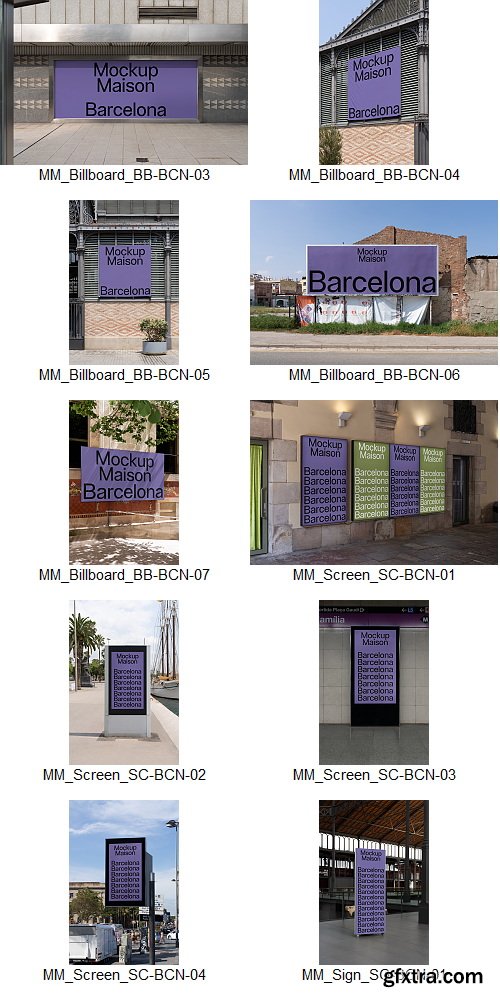 Mockup Maison - Barcelona Collection &ndash; 62 Mockups $280