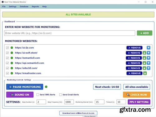 Tera Tech Real Time Website Monitor Pro 3.0