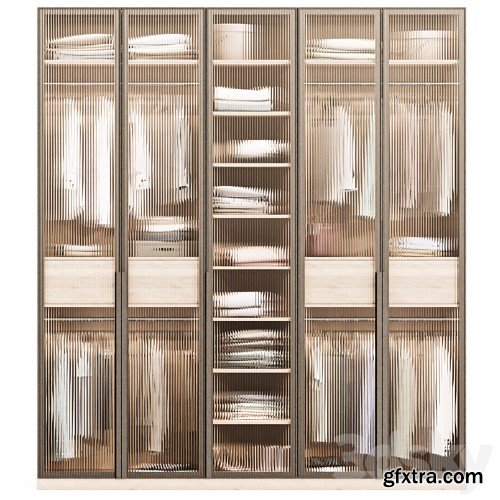 3dsky Pro - Wardrobe wardrobe with decor