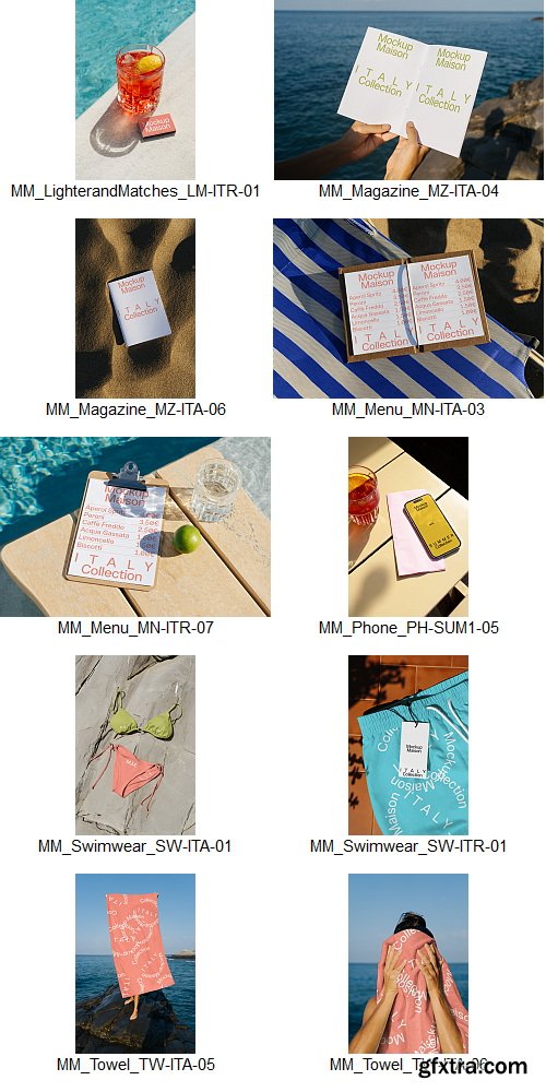 Mockup Maison - Best of Summer Collection &ndash; 20 Mockups $80