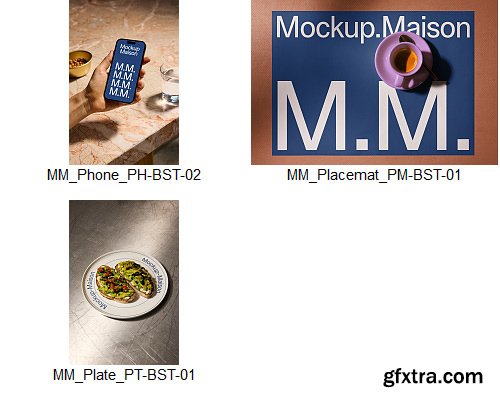 Mockup Maison - Bistro Collection &ndash; 33 Mockups $150
