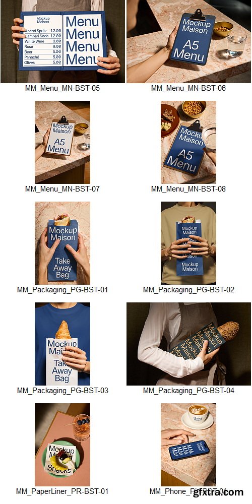 Mockup Maison - Bistro Collection &ndash; 33 Mockups $150