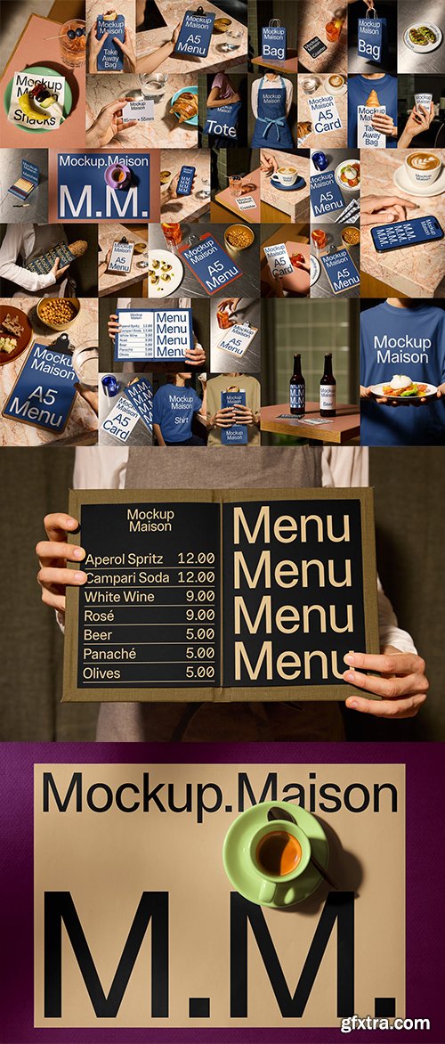 Mockup Maison - Bistro Collection – 33 Mockups $150 Mockup Maison - Bistro Collection – 33 Mockups $150
