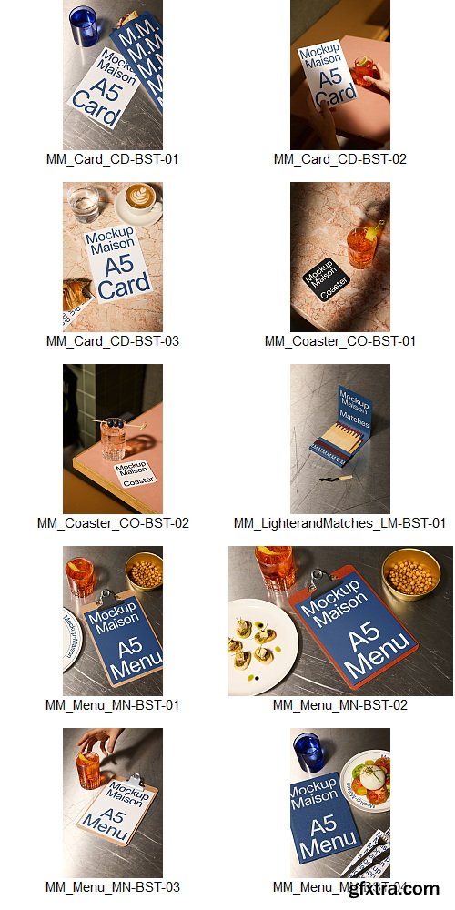 Mockup Maison - Bistro Collection &ndash; 33 Mockups $150