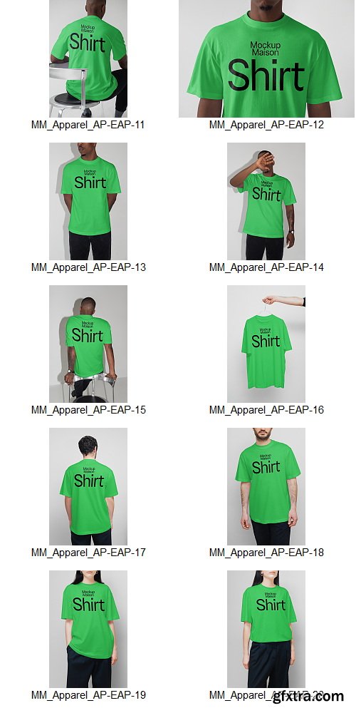 Mockup Maison - Essential Apparel Collection &ndash; 28 Mockups $130