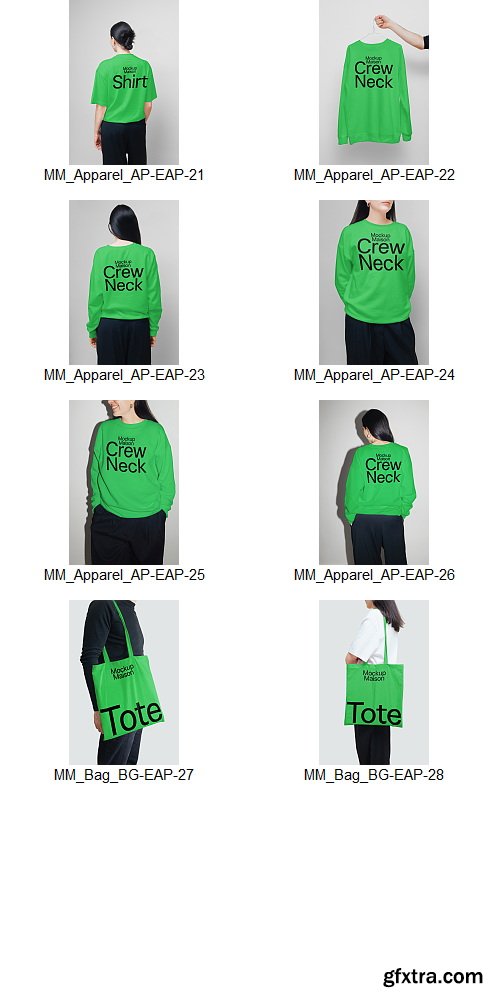 Mockup Maison - Essential Apparel Collection &ndash; 28 Mockups $130