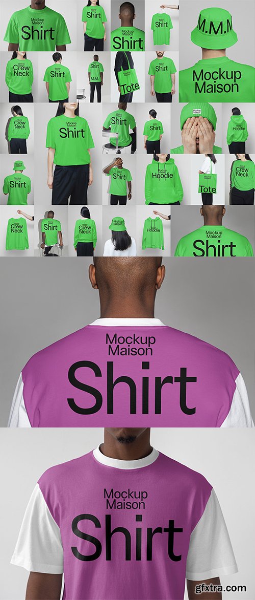 Mockup Maison - Essential Apparel Collection &ndash; 28 Mockups $130