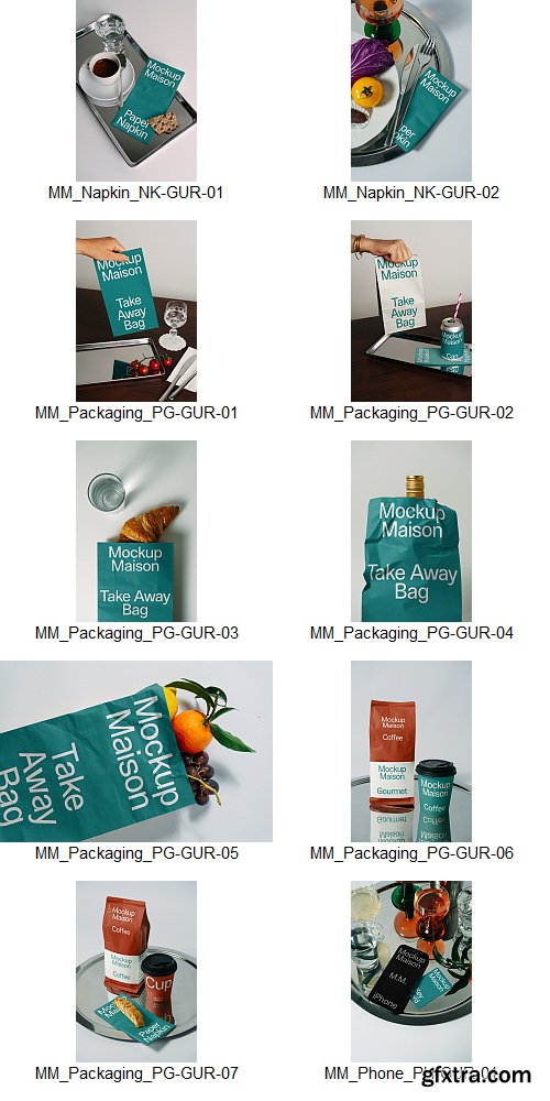 Mockup Maison - Gourmet Collection &ndash; 75 Mockups $340