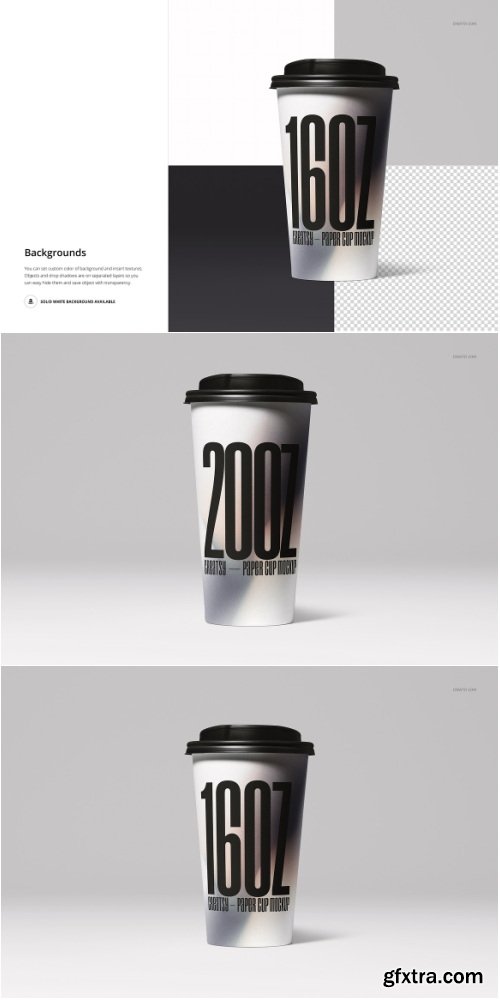 CreativeMarket - Paper Cups Mockup Set - 42228403