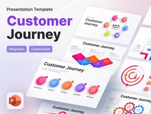 'Customer Journey Infographic PowerPoint Presentation Template' 'Customer Journey Infographic PowerPoint Presentation Template'