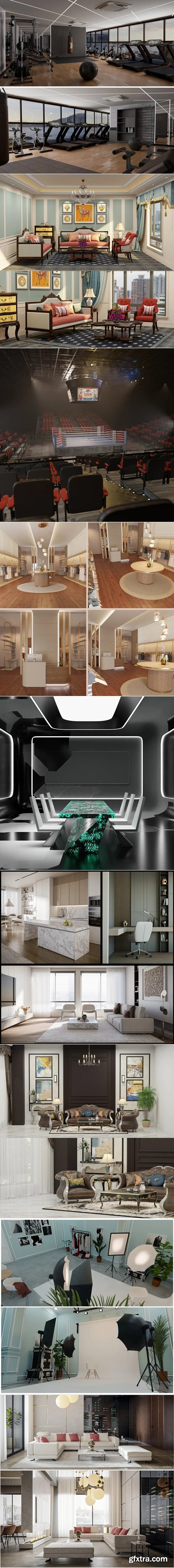 BlenderKit Scenes Pack #11