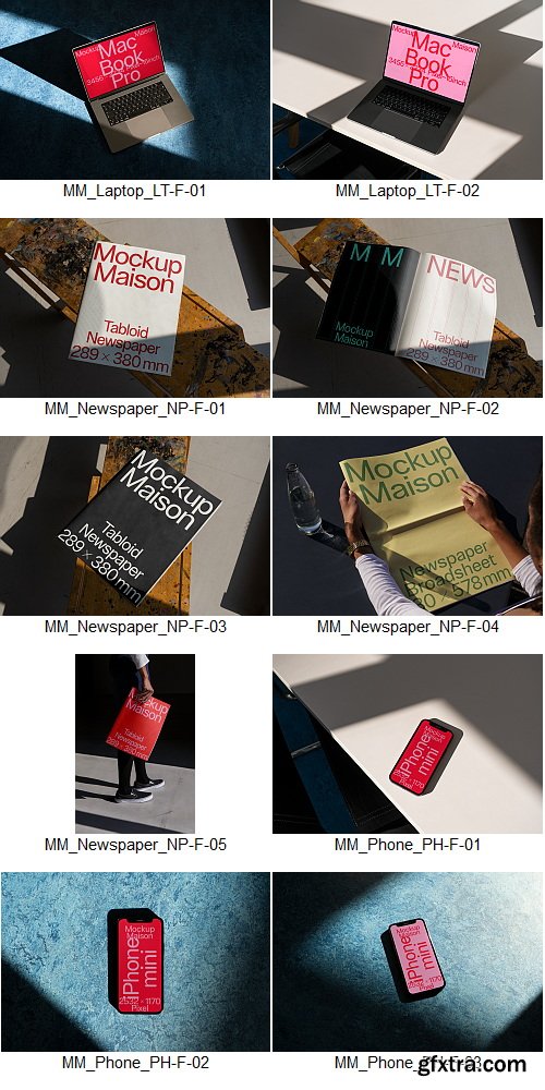 Mockup Maison - F Collection &ndash; 45 Mockups $180