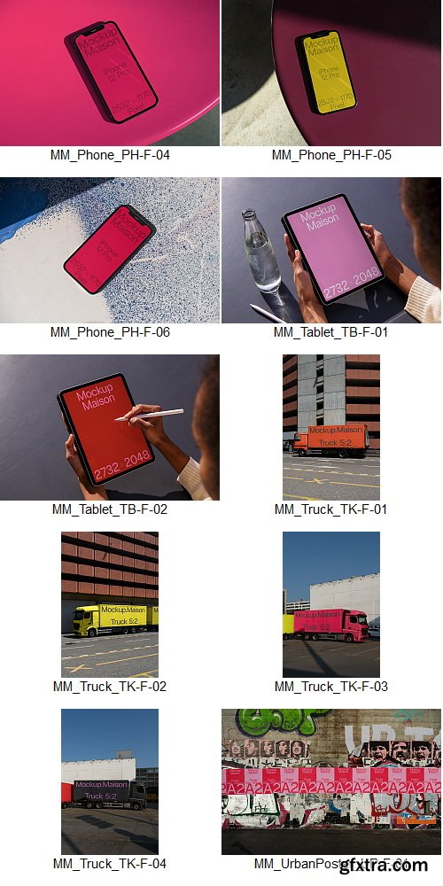 Mockup Maison - F Collection &ndash; 45 Mockups $180