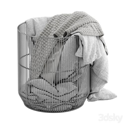 '3dsky Pro - Westelm Metal basket with blanket'
