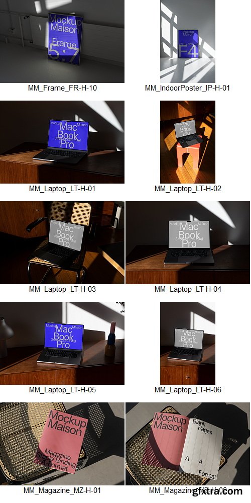 Mockup Maison - H Collection &ndash; 70 Mockups $280