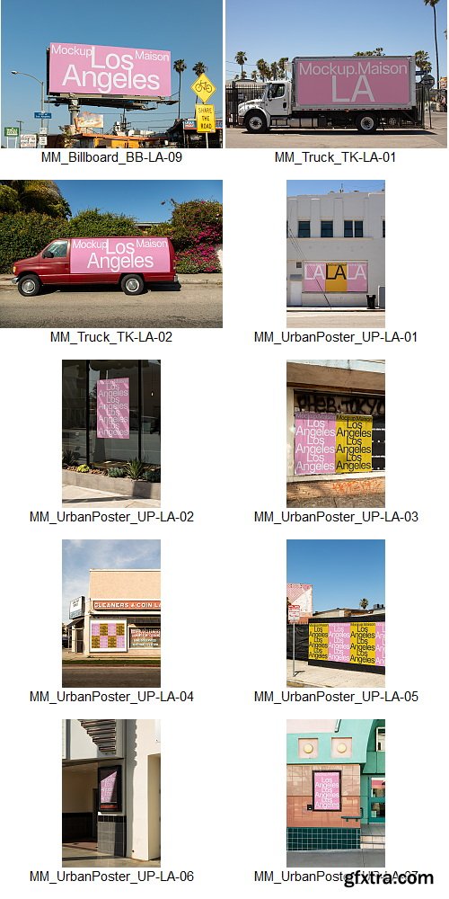 Mockup Maison - Los Angeles Collection &ndash; 21 Mockups $90