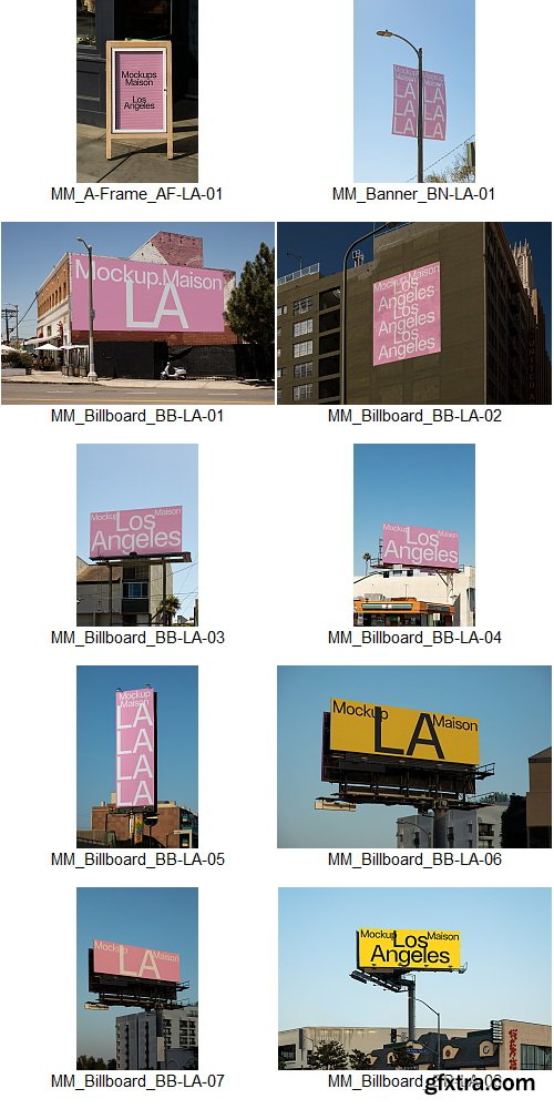 Mockup Maison - Los Angeles Collection &ndash; 21 Mockups $90