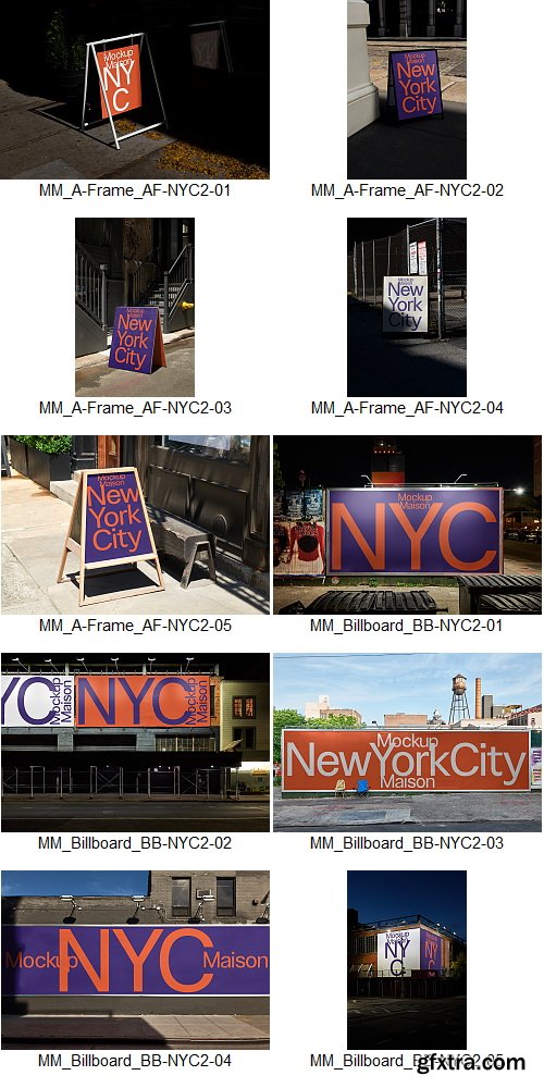Mockup Maison - New York City 2 Collection &ndash; 50 Mockups $200