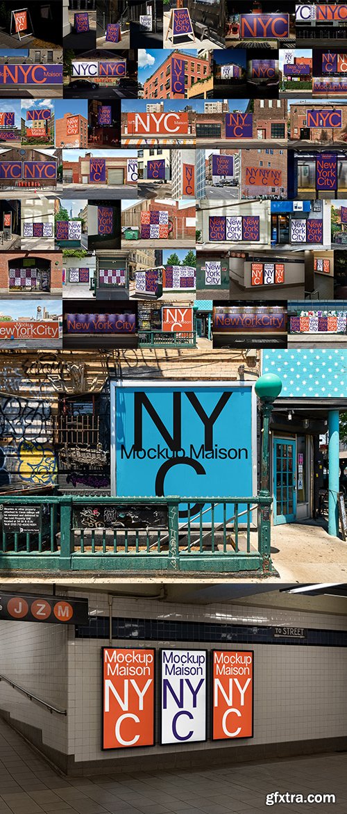 Mockup Maison - New York City 2 Collection &ndash; 50 Mockups $200