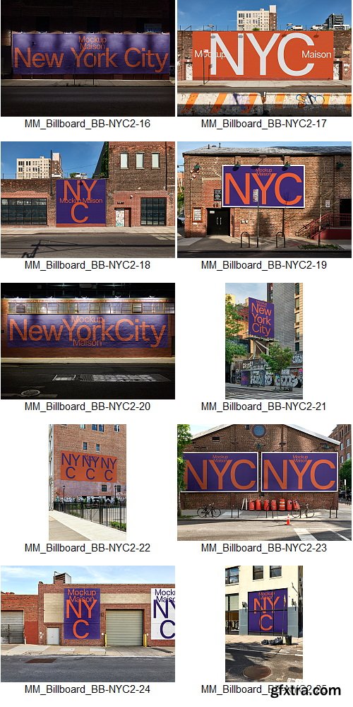 Mockup Maison - New York City 2 Collection &ndash; 50 Mockups $200