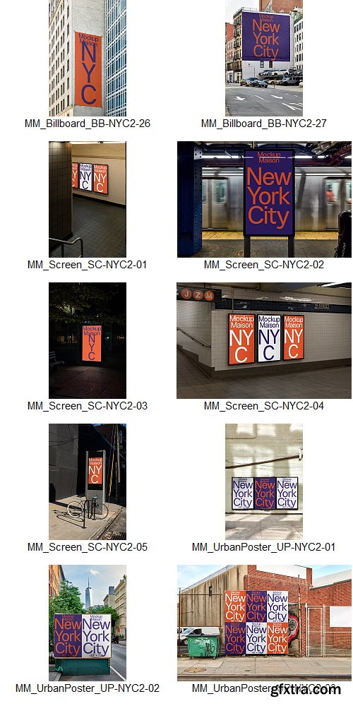 Mockup Maison - New York City 2 Collection &ndash; 50 Mockups $200