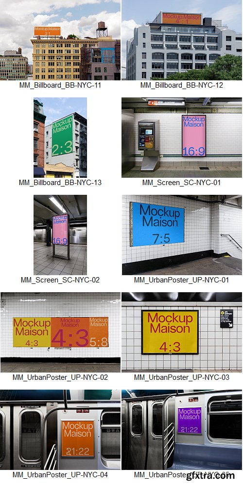 Mockup Maison - New York City Collection &ndash; 22 Mockups $90