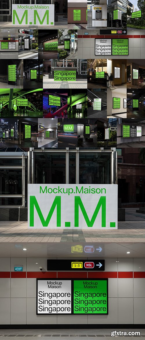 Mockup Maison - Singapore Collection &ndash; 29 Mockups $140