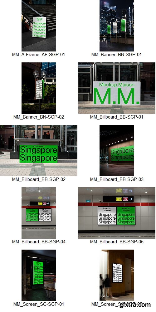 Mockup Maison - Singapore Collection &ndash; 29 Mockups $140