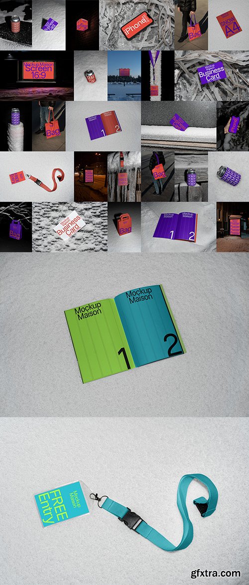 Mockup Maison - Snow Collection &ndash; 27 Mockups $110