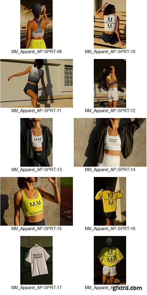 Mockup Maison - Sport Collection &ndash; 57 Mockups $260