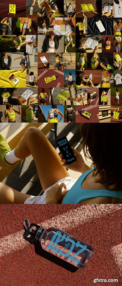 Mockup Maison - Sport Collection &ndash; 57 Mockups $260