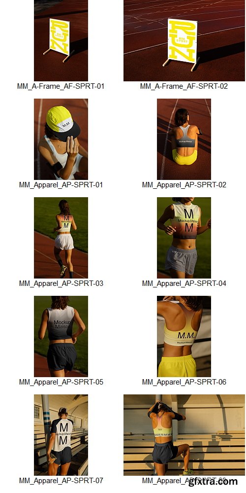 Mockup Maison - Sport Collection &ndash; 57 Mockups $260