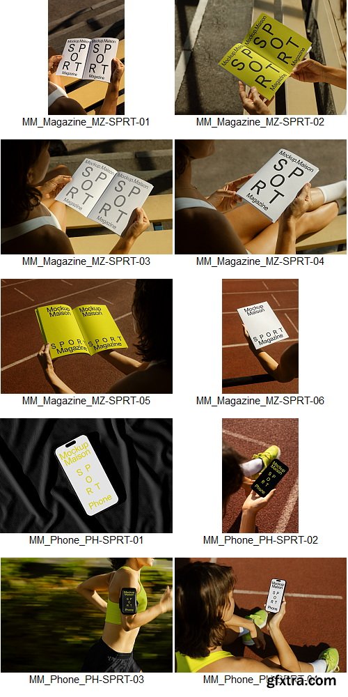 Mockup Maison - Sport Collection &ndash; 57 Mockups $260