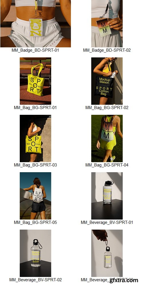 Mockup Maison - Sport Collection &ndash; 57 Mockups $260