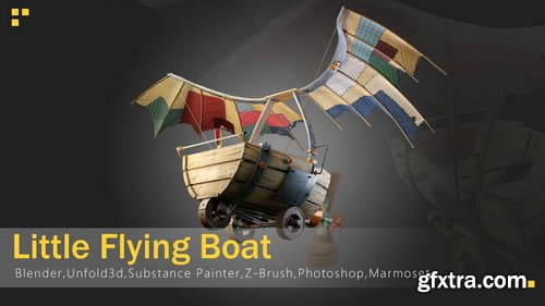Artstation - Little Flying Boat - Tutorial full process