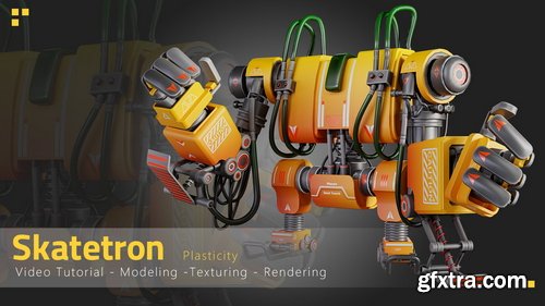 Artstation - Skatetron - Tutorial Full Process(Plasticity)