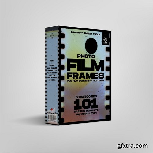 Sickboat - PHOTO FILM FRAMES: PNG FILM BORDERS + TEXTURE (10K)