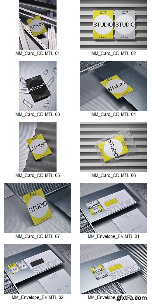 Mockup Maison - Metal Collection &ndash; 45 Mockups $180