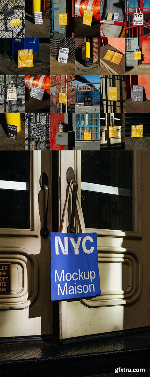 Mockup Maison - New York Basics Collection &ndash; 24 Mockups $110