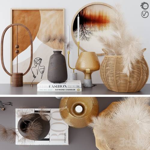 '3dsky Pro - Decorative set 09-dried flower'